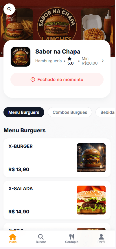 Cardápio Digital